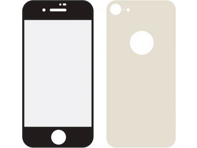 Mobilize Glas Screenprotector Edge-to-Edge Voor- en achter Apple iPhone 8  Goud