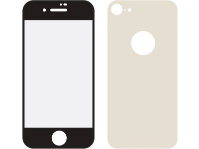 Mobilize Glas Screenprotector Edge-to-Edge Voor- en achter Apple iPhone 8  Goud