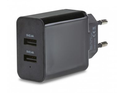 Mobilize Smart Travel Charger Dual USB 4.8A 24W Black