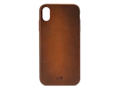 Senza Desire Leather Cover Apple iPhone Xs Max Burned Cognac