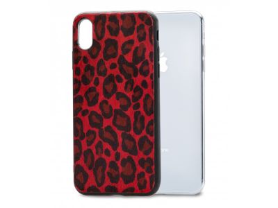 Mobilize Gelly Hoesje Apple iPhone Xs Max - Luipaard/Rood