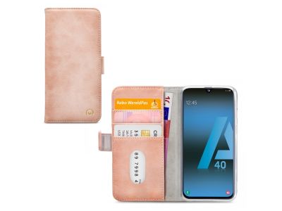 Mobilize Elite Gelly Wallet Book Case Samsung Galaxy A40 Soft Pink