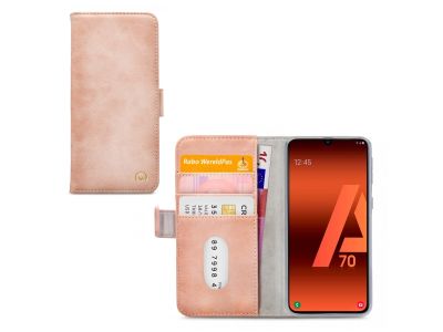 Mobilize Elite Gelly Wallet Book Case Samsung Galaxy A70 Soft Pink