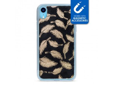 My Style Magneta Case for Apple iPhone XR Golden Feathers