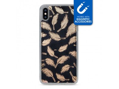 My Style Magneta Case for Apple iPhone Xs Max Golden Feathers