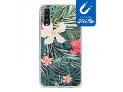 My Style Magneta Case voor Samsung Galaxy A70 - Zwart Jungle