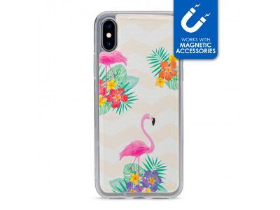 My Style Magneta Case voor Apple iPhone Xs Max - Flamingo