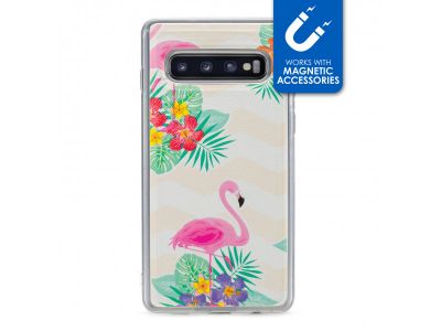 My Style Magneta Case voor Samsung Galaxy S10 - Flamingo