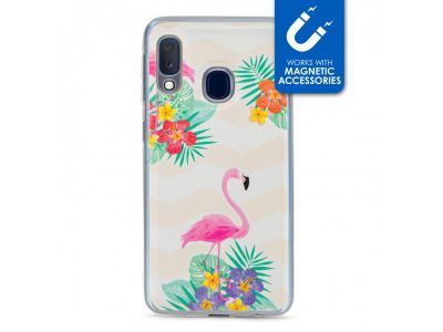 My Style Magneta Case voor Samsung Galaxy A20e - Flamingo