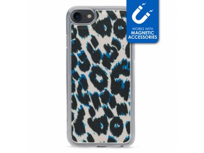 My Style Magneta Case for Apple iPhone 6/6S/7/8/SE (2020) Blue Leopard