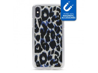 My Style Magneta Case for Apple iPhone X/Xs Blue Leopard