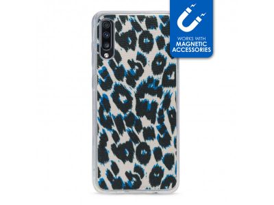 My Style Magneta Case for Samsung Galaxy A70 Blue Leopard