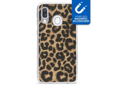 My Style Magneta Case voor Samsung Galaxy A40 - Luipaard