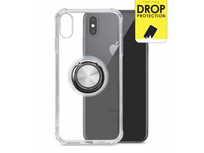 My Style Protective Flex Magnet Ring Case voor Apple iPhone Xs Max - Transparant