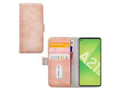 Mobilize Elite Gelly Book Case Samsung Galaxy A21s - Roze