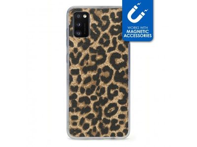 My Style Magneta Case voor Samsung Galaxy A41 - Luipaard