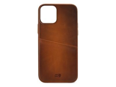 Senza Desire Leather Cover with Card Slot Apple iPhone 13 Burned Cognac