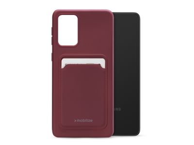 Mobilize Rubber Gelly Card Case Samsung Galaxy A33 5G Matt Bordeaux