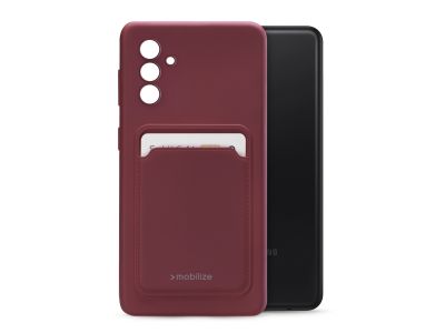 Mobilize Rubber Gelly Card Case Samsung Galaxy A13 5G Matt Bordeaux