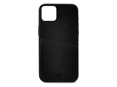 Senza Pure Lederen Cover met Card Slot Apple iPhone 14 Max - Zwart