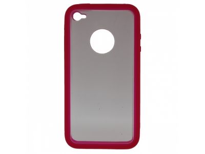 Xccess Transparent Rubber Case Apple iPhone 4 Pink