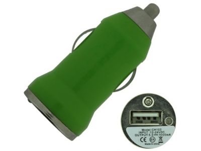 Xccess Autolader Tiny USB 1.0A - Groen