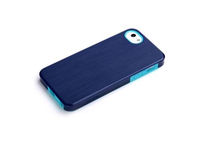 Rock Texture Double Color Protective Case Apple iPhone 5/5S/SE Blue