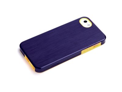 Rock Texture Double Color Protective Case Apple iPhone 5/5S/SE Purple