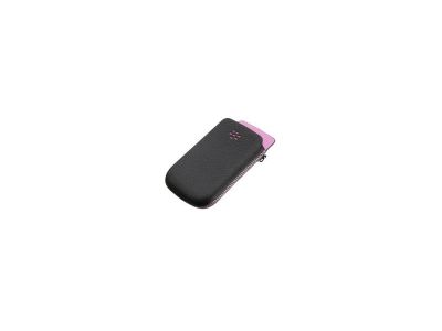 HDW-31015-002/ACC-32840-202 BlackBerry Leather Pocket Torch 9800/9810 Black Pink Accent