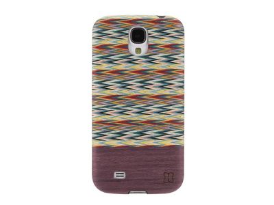 MSG487B Man & Wood Cover Samsung Galaxy S4 I9505 Viola Check