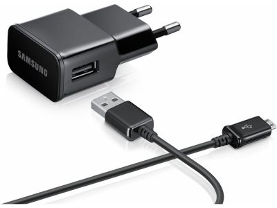 ETA0U81EBE Samsung Travel Charger Micro USB 1.0A Black Bulk