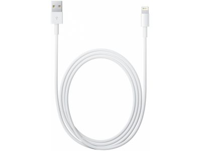 Apple Lightning naar USB Kabel 2m. - Wit
