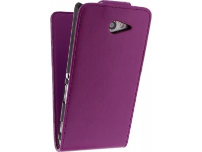 Xccess Flip Case Sony Xperia M2 Purple