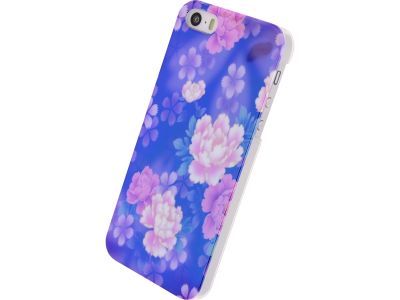 Xccess Oil Cover Apple iPhone 5/5S/SE - Paars Flower