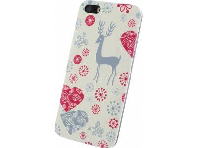 Xccess Click-On Hard Cover Apple iPhone 5/5S/SE Fantasy White Deer