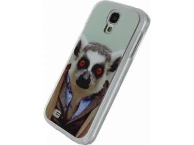 Xccess Metal Plate Cover Samsung Galaxy S4 I9500/I9505 Funny Lemur