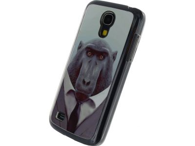 Xccess Metal Plate Cover Samsung Galaxy S4 Mini I9595 Funny Chimpanzee