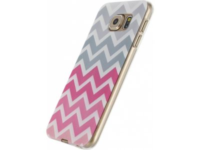Xccess TPU Case Samsung Galaxy S6 Wave Pink/Grey