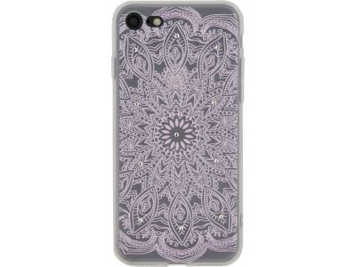 Xccess TPU Hoesje Apple iPhone 6/6S Mandala with Glitter Stone - Roze