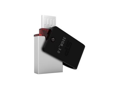 Silicon Power X31 Dual USB Pendrive 32GB USB 3.0 Black