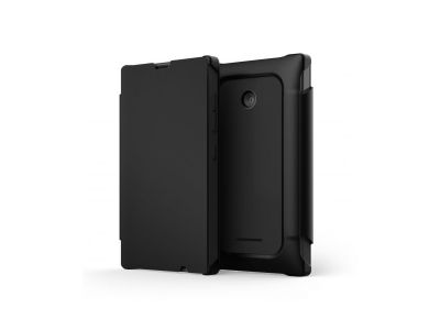 Mozo Book Cover Microsoft Lumia 532 Black