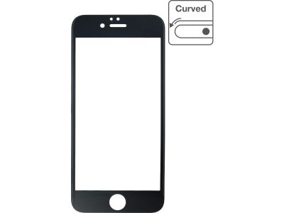 Mobilize Glas Screenprotector Edge-To-Edge+ Apple iPhone 6/6S - Zwart