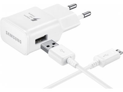 Samsung Snellader incl. Micro USB Cable 2.0A Bulk - Wit