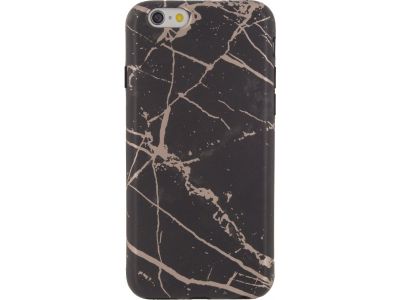 Xccess TPU Hoesje Apple iPhone 6/6S Marble Electroplating - Zwart