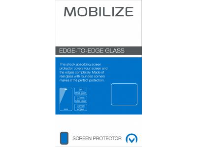 Mobilize Edge-To-Edge Glass Screen Protector Apple iPhone 6 Plus/6S Plus White Full Glue