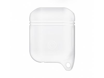 Xccess Shockproof Silicone Case with Hook for Apple Airpods White