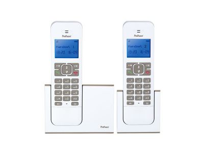 PDX-8420 Profoon DECT Telefoon Duo White/Taupe