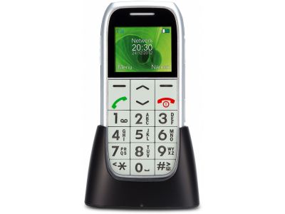 PM-595 Profoon Big Button GSM incl. Cradle Silver