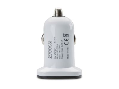 Xccess Autolader Dual USB 2.1A - Wit