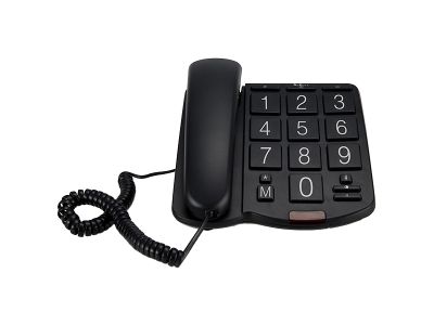 Profoon Big Button Bureautelefoon - Zwart